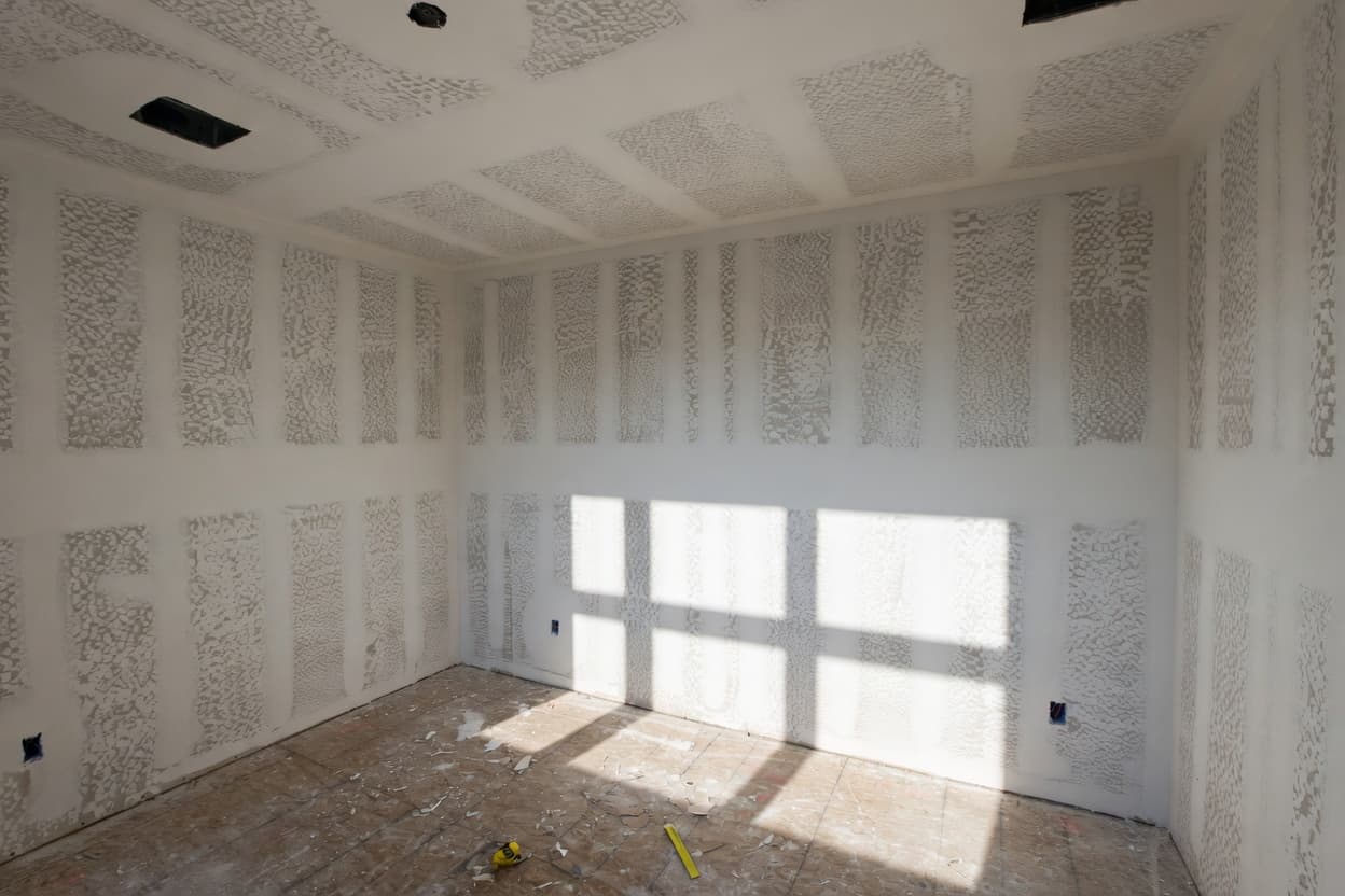 Knockdown texture finish