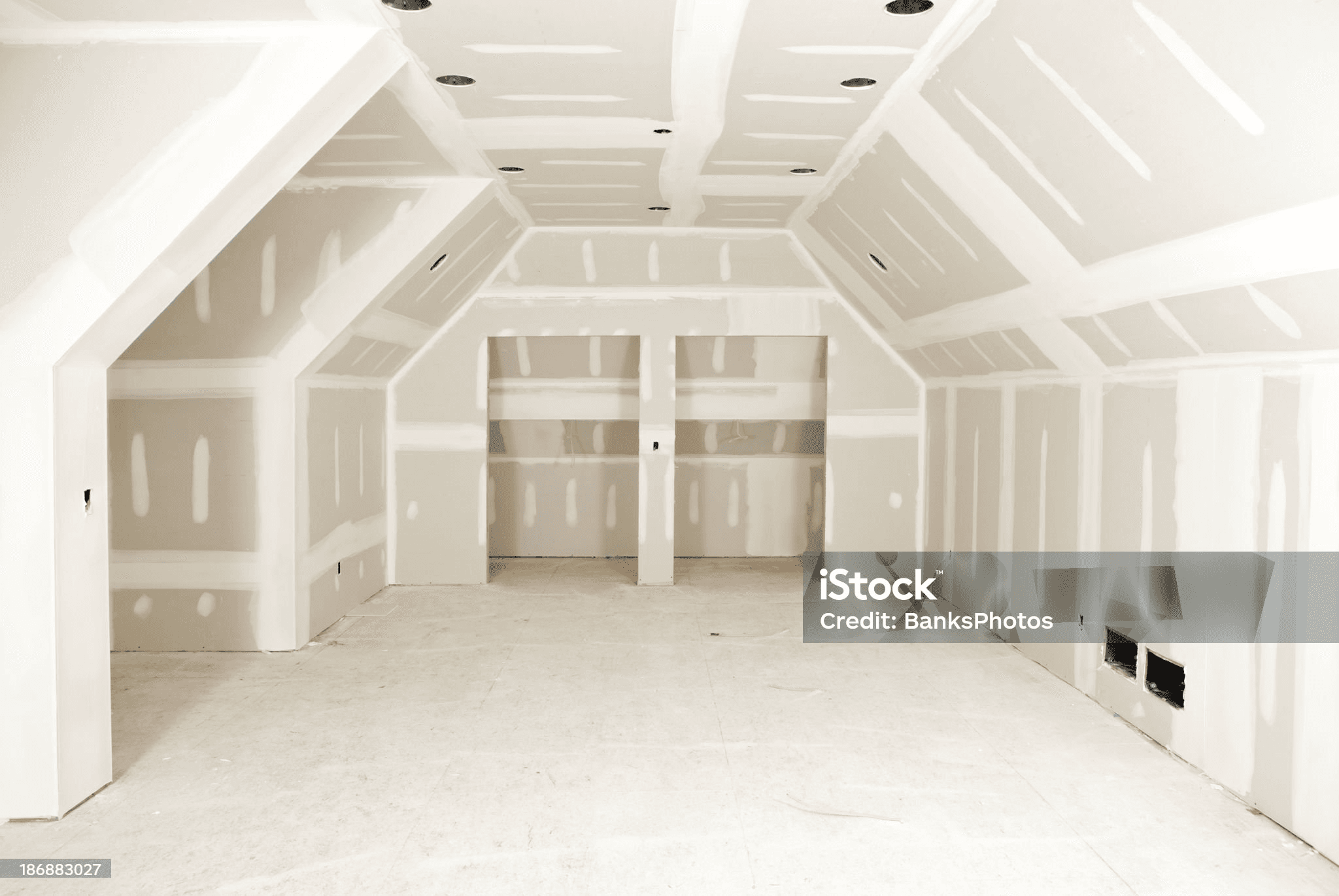 Custom residence — vaulted ceiling